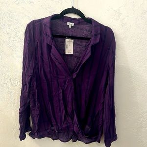 Purple wrap top